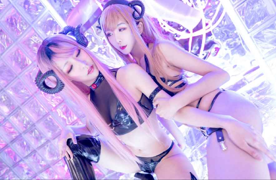 源纱希喵喵喵&镜子 – NO.25 魅魔双人 [28P-399MB]