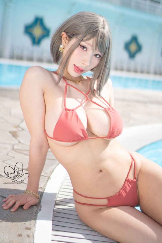 雨波HaneAme – NO.412 Original_Tangerine Heat swimsuit_橘爆夏日！泳裝[55P-234MB]