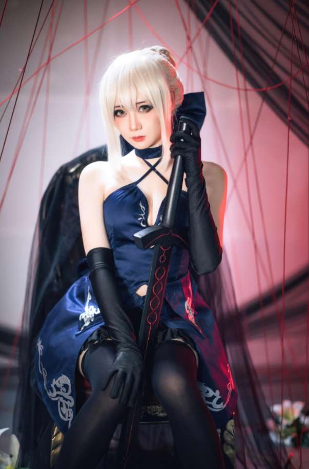 焖焖碳 NO.045 FGO-黑Saber三破礼服[30P-182MB]