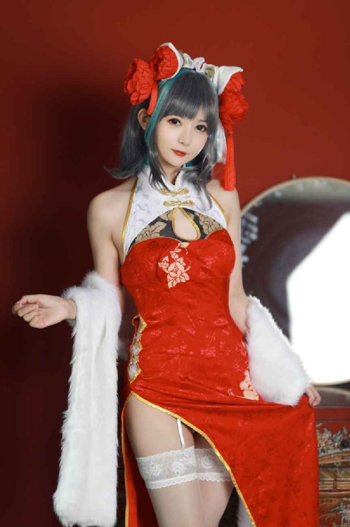 51酱 – NO.18 碧蓝航线-柴郡新春旗袍[12P-54MB]