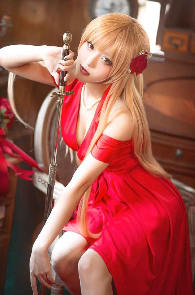 切切celia NO.34 刀剑神域 亚丝娜 礼服 [28P-534MB]