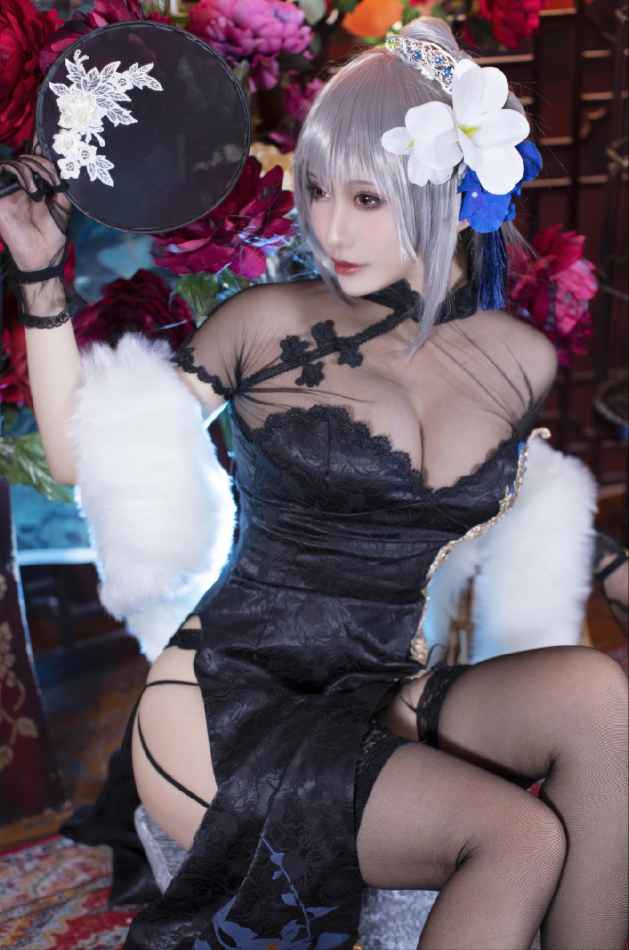 洛璃LoLiSAMA NO.96 碧蓝航线 路易九世旗袍 [43P-457MB]