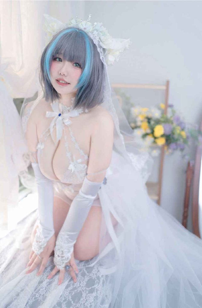 阿半今天很开心 NO.048 碧蓝航线 柴郡誓约花嫁 [130P4V-1.29GB]