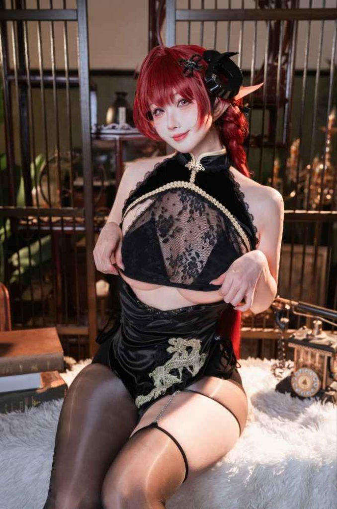 rioko凉凉子 NO.149 碧蓝航线 兴登堡旗袍·深阁舞戏[25P-236MB]