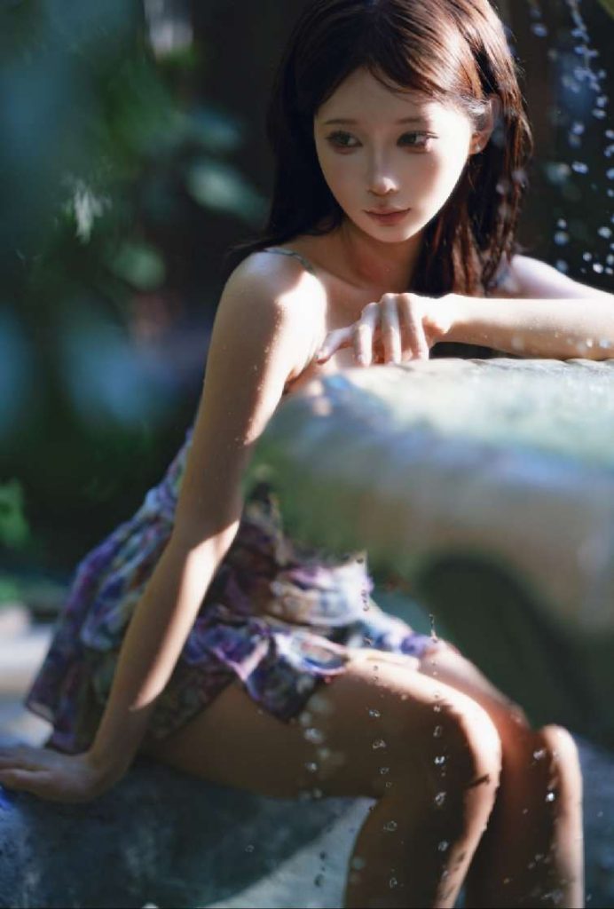 蠢沫沫 NO.403 水池碎花裙 [27P-676MB]